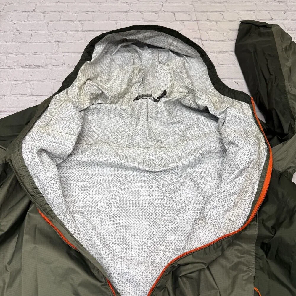 Eddie Bauer Men Outdoor Hiking Windbreaker Rain Coat Jacket Size Large B376 -9